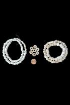 Old White Glass Trade Beads 2