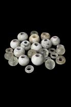 Old Milky White Glass Trade Beads