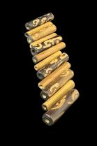 12 Natural Reed Beads 1