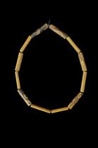 12 Natural Reed Beads 3