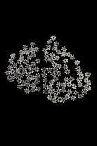 110 Tribal Silver Beads