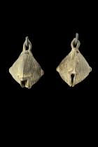 2 Bronze Diviners Bells - Lobi People, Burkina Faso 5