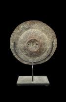 Brass and Copper Metal Disc for Hat - Ekonda Culture, D.R. Congo  1