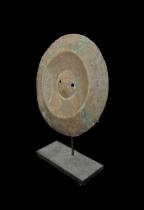 Brass and Copper Metal Disc for Hat - Ekonda Culture, D.R. Congo  2