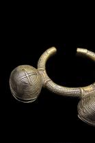 Antique Bronze Crotal Ringing Bell Bracelet - West Africa (Possibly Dan People) 2