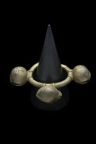 Antique Bronze Crotal Ringing Bell Bracelet - West Africa (Possibly Dan People)