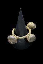 Antique Bronze Crotal Ringing Bell Bracelet - West Africa (Possibly Dan People) 3