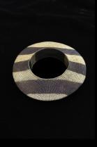 Woven Futuristic Bangle w/ Grey Stripes  (174SNK) 3