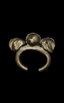 Antique Bronze Crotal  Bell Currency Bracelet - West Africa 1