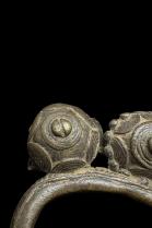 Antique Bronze Crotal  Bell Currency Bracelet - West Africa 3