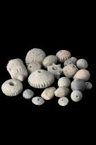 Collection of 21 Old Clay Spindle Whorl Beads - West Africa 1