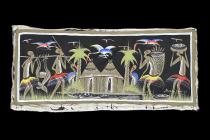Original Vintage Painting by Congolese Artist Morga Jean entitled 