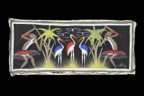 Original Vintage Painting by Congolese Artist Morga Jean entitled 