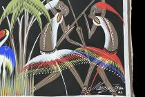 Original Vintage Painting by Congolese Artist Morga Jean entitled 