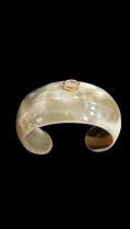 Horn Cuff Bracelet with large CZ 2