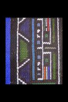 Framed Beaded Blanket Panel (NGURARA)- Ndebele People, South Africa (#1316) 1