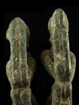 Two-Figured Bronze Ring - Dogon People, Mali - Sold 3