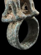 Two-Figured Bronze Ring - Dogon People, Mali - Sold 4