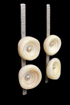 Posted Sterling Silver and Shell Earrings by Robbin and Warren 1