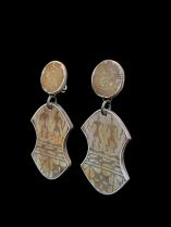 Clay posted Earrings with tribal design. #10  1