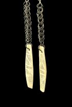 Bone Earrings from a baby sling on a chain 3