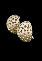 Clip On Sterling Silver and Gold Vermeil Earrings 2