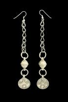 Vintage Ethnographic  Chain Earrings 