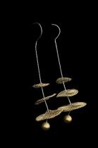 Woven Disk Earrings  1