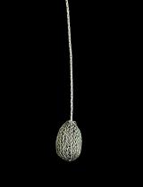 Oxidized Woven Oval Dangle Earrings 1