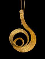 Sterling silver and gold vermeil spiral earrings (EHC 345V) - Sold 3