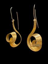 Sterling silver and gold vermeil spiral earrings (EHC 345V) - Sold 1