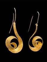 Sterling silver and gold vermeil spiral earrings (EHC 345V) - Sold 2
