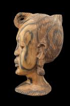 Realistic Ebony Wood (aka Zebrawood) Bust - Nigeria 2