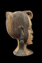 Realistic Ebony Wood (aka Zebrawood) Bust - Nigeria 4