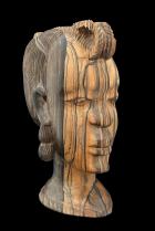 Realistic Ebony Wood (aka Zebrawood) Bust - Nigeria 5