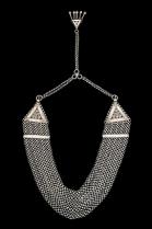 'Chandan Haar,' Silver Five-Stranded Necklace - Punjab, India