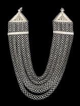 'Chandan Haar,' Silver Five-Stranded Necklace - Punjab, India 1