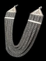 'Chandan Haar,' Silver Five-Stranded Necklace - Punjab, India 2