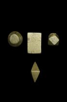 Set of 4 Goldweights - Akan Speaking Peoples - Ghana