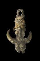 Bushcow/Buffalo Bronze Pendant - Tusyan People, Burkina Faso 2