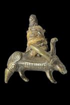 Bushcow/Buffalo Bronze Pendant - Tusyan People, Burkina Faso 3