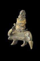 Bushcow/Buffalo Bronze Pendant - Tusyan People, Burkina Faso 4