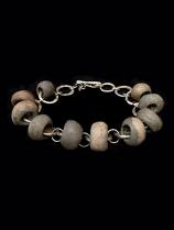 Mekong River Stone Bead Necklace (HM34)  1