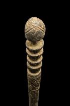 Old Iron Hair Pick - Possibly Metoko People, D.R. Congo  3