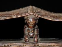 Double Headrest, Luba People, D.R.Congo (#8531) 2