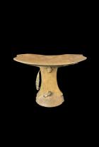 Headrest with Aluminum Repair on Underside - Pokot People - Kenya