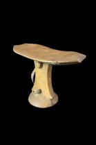 Headrest with Aluminum Repair on Underside - Pokot People - Kenya 2