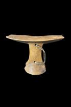 Headrest with Aluminum Repair on Underside - Pokot People - Kenya 3