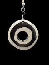 Circular Batik Bone Earrings - Kenya (only 1 Pair) 2