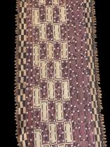 Raffia Cloth with Cowrie Shells - Kuba people, D.R. Congo (#30) 3
